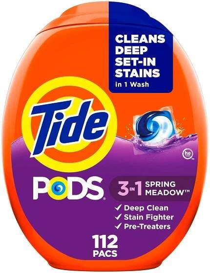 TIDE PODS SPRING MEADOW 1 prací KAPSLE 12 Ks USA