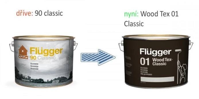 Flügger Classic a Aqua - změna názvů a obalů