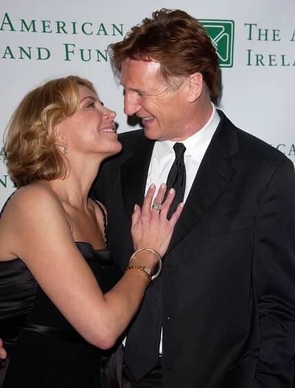 Natasha Richardson and Liam Neeson at the American Ireland Fund's 33rd Annual New York Gala Fundraiser in 2008