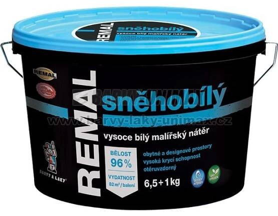 Malířský nátěr REMAL SNĚHOBÍLÝ - 22+3 kg - bílý