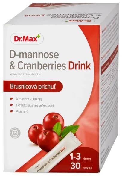 Dr. Max D-mannose & Cranberries Drink 1×30 ks, vrecká