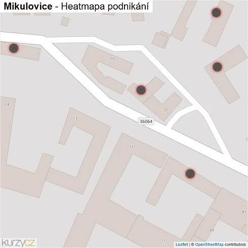 Mapa Mikulovice - Firmy v obci.