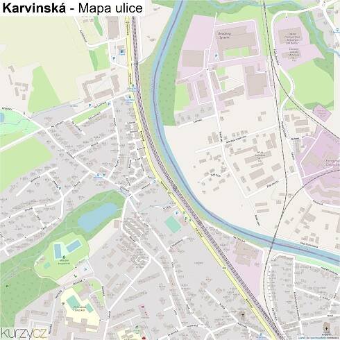 Karvinská - mapy | Kurzy.cz
