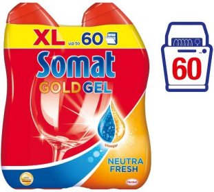 Somat Gold gel Neutra-Fresh 2 x 600 ml (60 mytí)