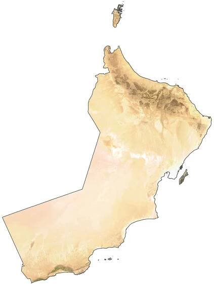 Oman Satellite Map