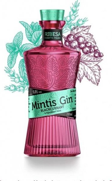 Mintis Gin Blackcurrant 41,8% 0,7 l (holá láhev)