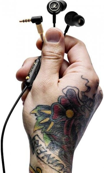 Marshall Mode EQ špuntová sluchátka kabelová černá headset, složitelná : Půhy.cz