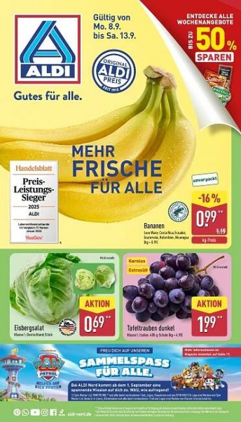 Leták Aldi Nord Prospekt, Německo - strana 1