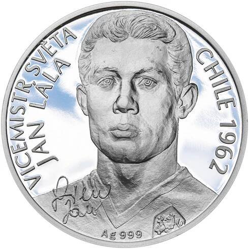 Stříbrná mince 2 NZD Jan Lála