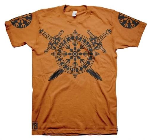 Helm of Terror Awe Viking Valhalla T-Shirt - Image 16