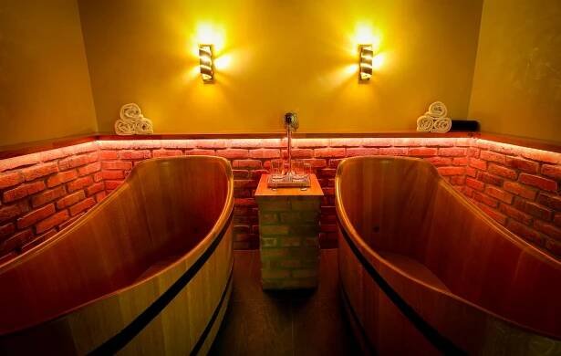 Privátní pivní lázeň, sauna a pivo neomezeně pro dva