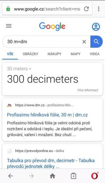 prevod delky