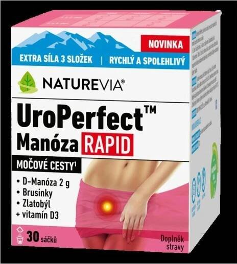 NatureVia UroPerfect Manóza Rapid 30 sáčků
