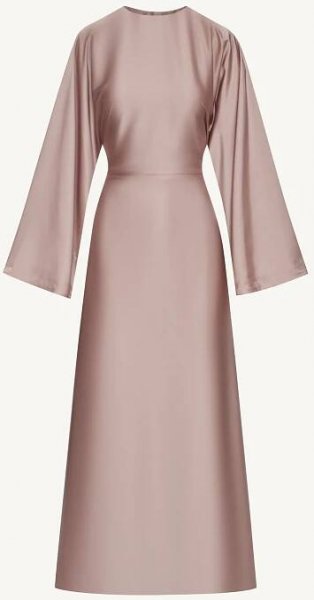 Batool Satin Maxi Dress - Mink Clothing Veiled 