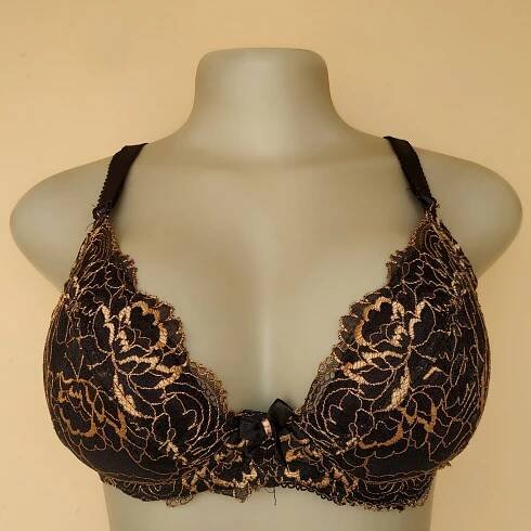 34D – Pretty Secret Patterned Light Padded Bra – Okriks