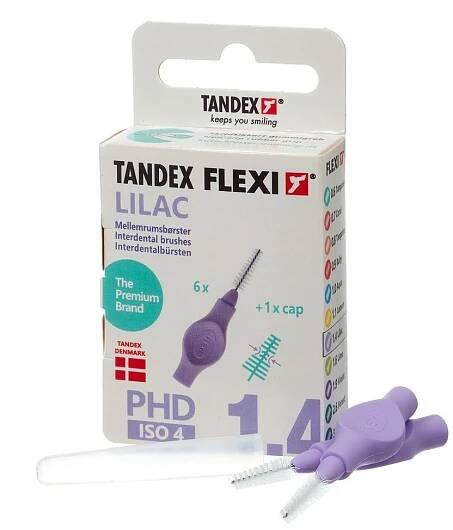 Tandex Flexi 1,4 Lilac mezizubní kartáček 6 ks