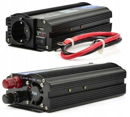 MĚNIČ NAPĚTÍ AUTOMOBILOVÁ 12V 230V 800W/1600W USB