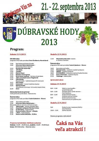 Dúbravské hody 2013