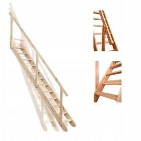 Dřevěné schody Mlýnské žebříky do podkroví