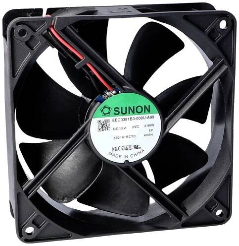 Sunon EEC0382B3-000U-A99 axiální ventilátor, 24 V/DC, 157.96 m3/h, (d x š x v) 38 x 120 x 120 mm, EEC0382B3-000U-A99