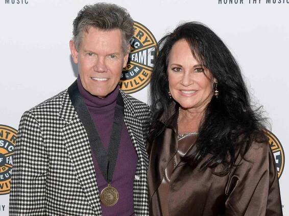Randy Travis and Mary Davis attend the 2019 Country Music Hall of Fame Medallion Ceremony on October 20, 2019 in Nashville, Tennessee.