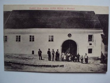 Husinec - rodný dům mistra Jana Husa - Pohlednice místopis