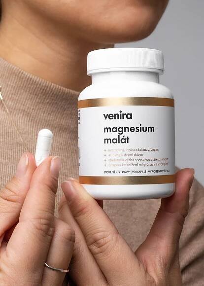 VENIRA Magnesium malát 405 mg, 90 cps.