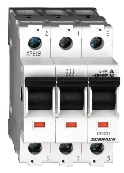Hlavní vypínač 3x80A SCHRACK BZ900283, 3-pólový