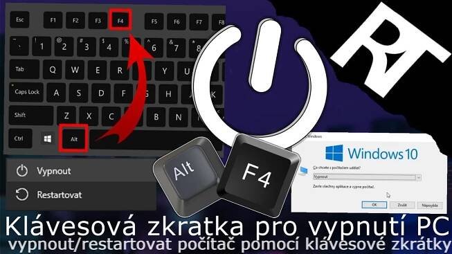 Jak vypnout počítač pomocí klávesnice - Jak vypnout PC pomocí klávesové zkratky - Windows 10