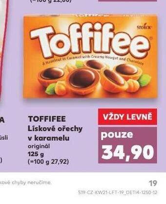 Kaufland Toffifee lískové ořechy v karamelu nabídka