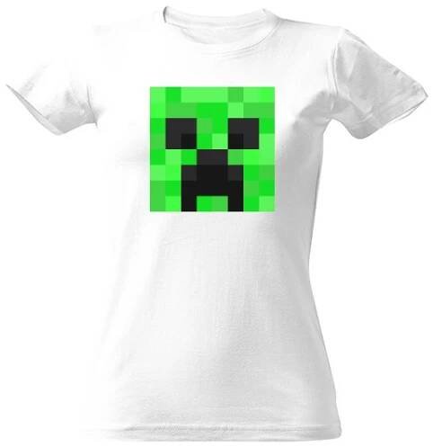 Tričko s potlačou Minecraft Creeper- Dievčenské tričko
