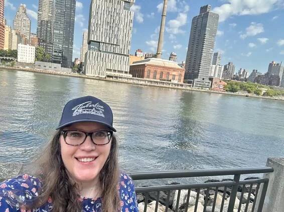 Michelle in New York City for the Creativity Workshop.
