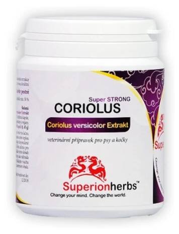 Superionherbs Coriolus versicolor Extrakt 90 kapslí