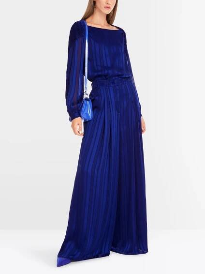 Bluse mit Ton-in-Ton-Streifen
