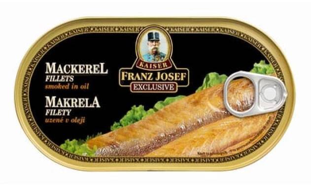 Franz Josef Kaiser Exclusive Makrela uzené filety v oleji 170 g od 79 Kč