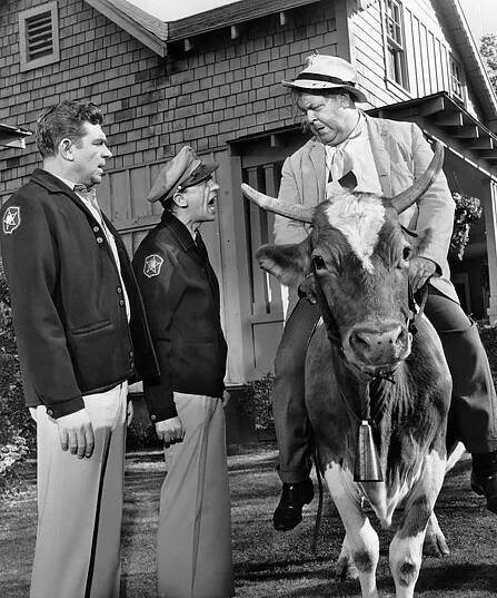 Andy Griffith, Don Knotts and Hal Smith, 1963