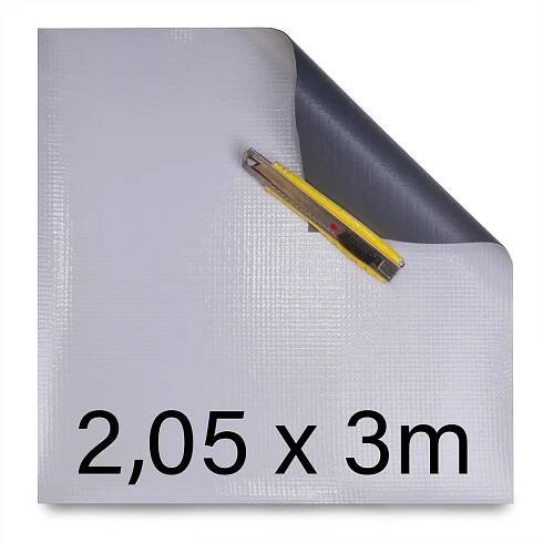 Zbytek zemní fólie 2,05x2m=4,1m2 (FATRAFOL 810/V 1,80 mm-2050 - šedá střešní)