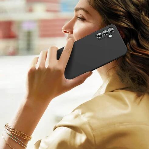 POUZDRO PHONEO LIQUID CASE pro Samsung Galaxy A56 ZADNÍ KRYT ČERNÉ Vyhrazená značka Samsung