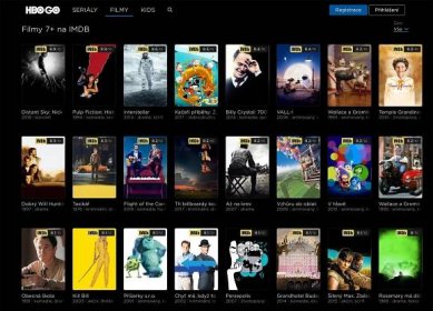 HBO GO - Nabídka filmů podle hodnocení z IMDB.com