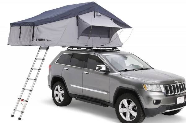 Náhled produktu - Autostan Thule Tepui Explorer Autana pro 4 osoby s přístavkem - šedý