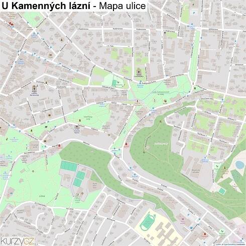 U Kamenných lázní - mapy | Kurzy.cz