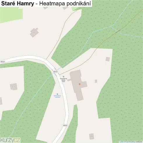 Staré Hamry - mapy | Kurzy.cz