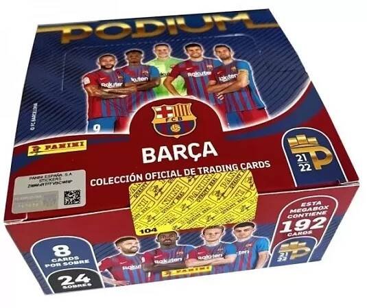 Fotbalové karty Panini 2021-2022 Podium Barcelona - Mega Box