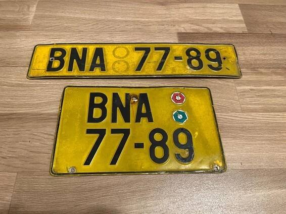 Staré spz BNA pár