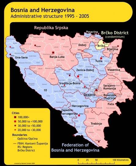 Zoznam miest v Bosne a Hercegovine