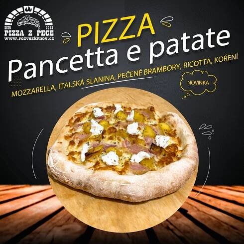  12. Pizza Panccetta e patate 33cm