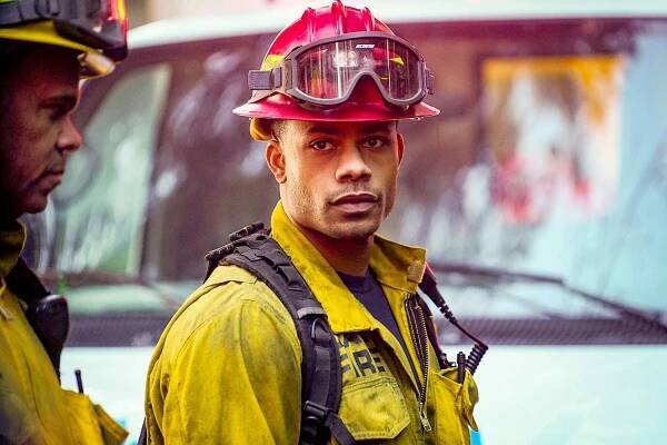 Jordan Calloway as Jake Crawford on FIRE COUNTRY