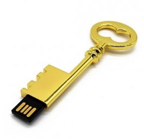 USB flash disk Klíč zlatý 32 GB