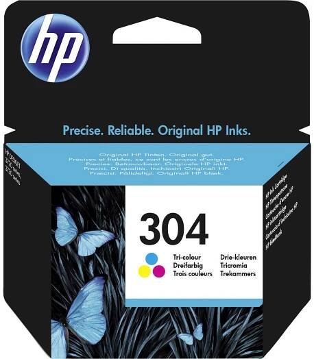 HP 304 Ink originál azurová, purppurová, žlutá N9K05AE Inkousty