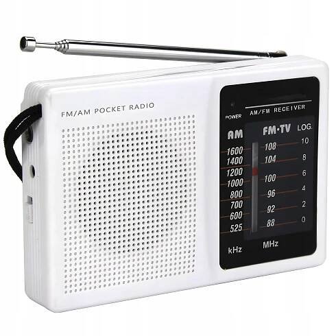 Přenosné rádio FM AM Kuchyňské Stavební Malé Na Baterie Kapesní